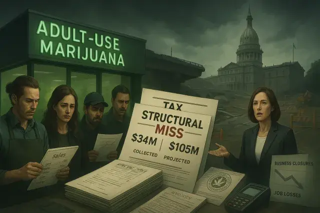Michigan's Marijuana Wholesale Tax Falls Far Short of Road-Funding Projections