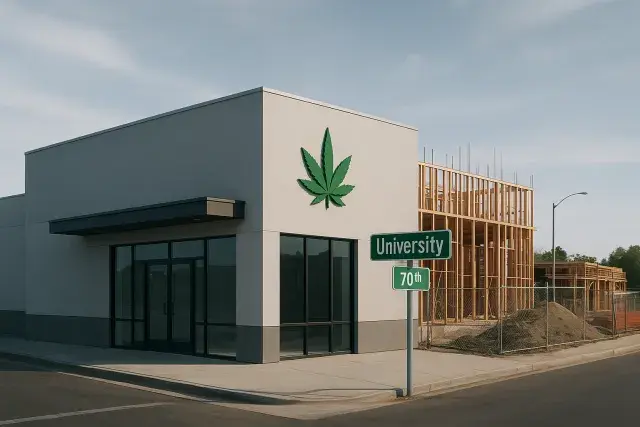 LA MESA – La Mesa’s cannabis industry is nearing maturity, with its 14th and final dispensary under construction on the corner of University and 70th.